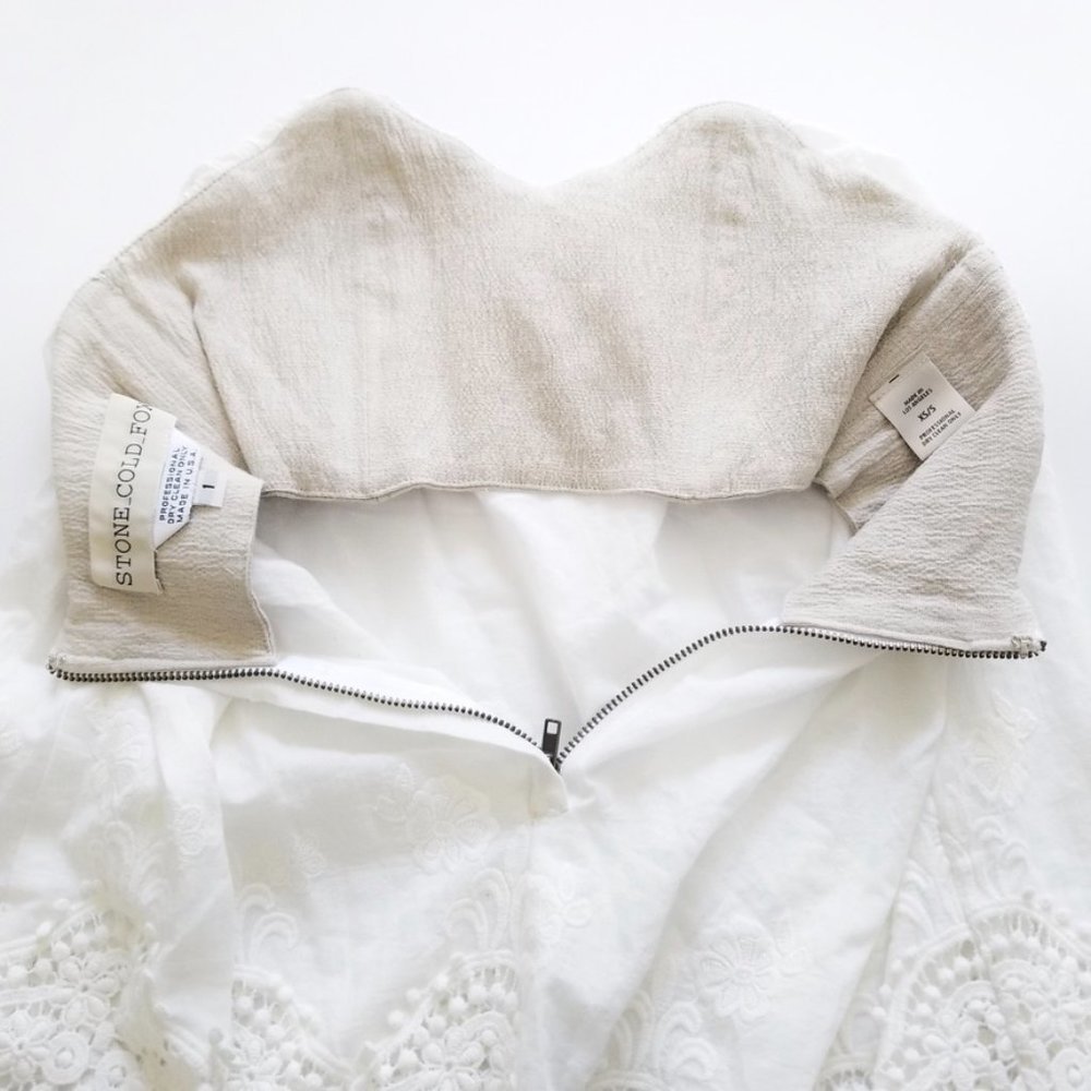 STONE COLD FOX | Marrakech White Lace Mini Dress 1 - Picture 11 of 16